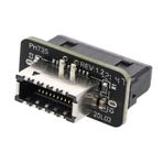USB 3.0 19P/20P Tip E Adaptör Dönüştürücü USB Ön Panel Adaptör Dikey USB 3.1 Ön Panel Soket Tuşu-A Tip-E - USB 3.0 20Pin Başlık Adaptörü