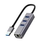 Usb 3.0 Gigabit Ethernet Adaptör + 3 Port Usb 3.0 Hub – 4 İn 1 Çoklayıcı