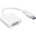 Usb 3.0 Giriş - Vga Çıkış Çevirici Kablo - Beyaz