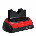 USB 3.0 HDD Docking Station, 2.5" 3.5" IDE/SATA Disk Okuyucu, Offline Klonlama Özellikli Harici Disk Yuvası, 5Gbps Hızlı Veri Transferi