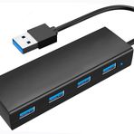 USB 3.0 Hub, JUEJUEZI 4 Bağlantı Noktalı USB Dağıtıcı USB Dağıtıcı MacBook, Laptop, Xbox, Flash Sürücü, HDD, Konsol, Yazıcı, Kamera, Keyborad, Mouse, Windows 10/8, Linux, 1 m / 3,3 ft için