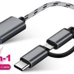 Usb 3.0 Otg To Type C Micro Usb Data Şarj Çevirici Dönüştürücü Adaptör