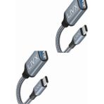 USB 3.0 To Type-C Çevirici Dönüştürücü 60W Hızlı Şarj Desteği 15 cm Kablolu Otg Adaptör Macbook ile - Standart