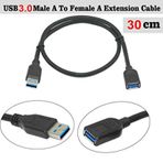 USB 3.0 Uzatma Kablosu Yüksek Hızlı USB Uzatma Kablosu 30 cm