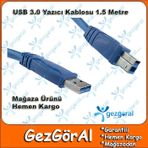 USB 3.0 Yazıcı kablosu 1.5 metre