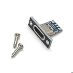 Usb 3.1 Type C Panel Montaj Disi Soket 4 Pin Smd Lehimlenebilir Padler Konnektor Telefon Sarj Board