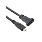 Usb 3.1 Type-C Panel Tipi Uzatma Kablosu - 1 Metre