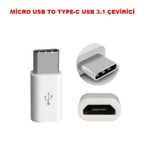 Usb 3.1 Type C to Mikro Usb Şarj Dönüştürücü Çevirici Adaptör Samsung Note 7 Lg G5 GM5 Plus Mac