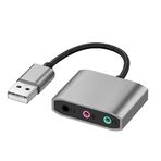 USB 3,5 mm jak adaptörü, harici ses kartı, USB kulaklık ve mikrofon jak adaptörü, kulaklık AUX USB adaptörü