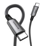 USB 4.0 40GBPS USB C Veri Kablosu, 240W USB C Şarj Kablosu, 8K@60hz 4K@240Hz 2K@360Hz Thunderbolt 4 Görüntü Kablosu, MacBook, Monitör, Docking İstasyonu, iPhone ile Uyumlu - 1.8 Metre