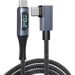 Usb 4 Kablo, Thunderbolt Kablo İçin Dik Açı Pd 240 W Çift Destekler 8k Hd Ekran Usb C Kablosu 8k 60hz 40gbps Veri Aktarımı 1metre/4ft Zr849