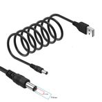 USB 5V to 5.5x2.1mm Adaptör Çevirici Kablo 1.8 Metre Güç Kablosu Kamera Tablet Cep Telefonu Power Bank Telefon Telsiz Led Lamba MP3 MP4 Player