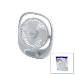 Usb 7 İnç- 20Cm Masa Üstü Fan Vantilatör Işıklı 5W 180 Derece 3 Kademe Hız - 3 Pervane Stand=24.8X30.5x8cm Aufn-01 (5433)