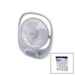 USB 7 İNÇ- 20CM MASA ÜSTÜ FAN VANTİLATÖR IŞIKLI 5W 180 DERECE 3 KADEME HIZ - 3 PERVANE STAND=24.8X30