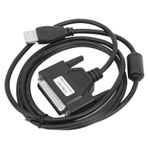 USB Adaptör Kablosu DB25 Paralel Dönüştürücü Bilgisayar Bağlantı Kabloları, 12Mbps Veri İletimi