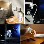 USB Astronot Gece Lambası, Masa Lambası, Kitap Okuma Lambası Işığı (4604)
