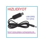 Usb-Barrel Jack Voltaj Yükseltici Boost Mo (Giriş 5V Çıkış 12...