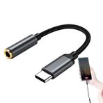 USB C - 3,5 mm Adaptör, USB C - 3,5 mm Ses Adaptörü, Hafif 3,5 mm Sesli Kulaklık Konektörü, Jak Adaptörü Kablosu, Tabletler Telefonlar için Esnek USB C Kulaklık Dönüştürücü Tak Çalıştır
