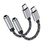 USB C - 3,5 mm Ses Adaptörü Kulaklık Adaptörü Jack Aux USB Tip C Dongle Kablosu iPhone 16/15 Pro Max, Samsung Galaxy A16/S24FE/S24 Ultra/S23FE/S22/S21/S20/S10, Pixel 9 8 Pro/8/7a/6 için Uyumlu