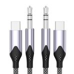 USB C - 3,5 mm Ses Aux Jak Kablosu (3,3 ft), Tip C - 3,5 mm Kulaklık Araba Stereo Kablosu iPhone 15/15 Pro Max/15 Plus/15 Pro, Samsung Galaxy S23 S22 S21 S20 Note 20, Pixel, iPad Pro, MacBook ile