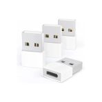 USB-C Adaptör 4'lü Paket Tip C Dişi USB Dönüştürücü MagSafe Apple Watch iPhone Uyumlu
