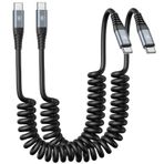 USB C - C kablosu 3ft 2 paket sargılı USB C şarj kablosu araba tipi C hızlı şarj kablosu iPhone 16/15/artı/Pro/Pro Max/Samsung Galaxy S23