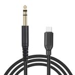 USB C Ila 1/4 inç Stereo Ses Kablosu, Erkek yardımcı Jak Adaptör Kablosu, Amplifikatörler Için Yüksek Esneklik Naylon Dokuma Kablo, Hoparlörler, Kulaklık, Ev sineması (1m / 3.3ft) (2 metre)