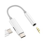 USB C jakı 3,5 mm (2'si 1 arada) adaptör iPhone 16 15 Pro Max AUX kulaklık Tip C şarj cihazı adaptörü Apple Audio AUXiliar bağlantısı Samsung S25 S24 ile uyumlu iPad araç Android aksesuar