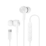 USB C Kablolu Kulaklıklar Kulak Kulaklık C Tipi Kulaklıklar Mic ve Ses Kontrolü ile Uyumlu Google Pixel Samsung Oneplus