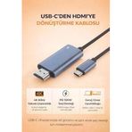 Usb-C To Hdmi Kablo 4K 60Hz | Switch 2 Ile Uyumlu, Macbookile Uyumlu, Ipad Ile Uyumlu Telefonlar İçin Hd Görüntü Power Delivery 100W Şarj Desteği | Type-C - Hdtv Bağlantısı | Zr1160