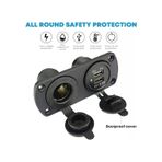 Usb Çakmak Şarj Cihazı 12v 24v Pano Tip Usb Şarj Söketi 1a-2.1a
