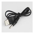 USB DC 5V Güç Kaynağı Şarj Adaptörü Kablosu 3.5mm Jaklı MOSUNX Siyah