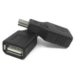 USB Dişi to Mini USB Erkek OTG Araç AUX Çevirici Adaptör