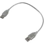 USB ERKEK-ERKEK KABLO 50 CM ŞEFFAF