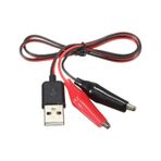Usb Erkek Krokodil Çevirici Kablo - 5v Kaynak Test Kablosu 60cm Max 2a