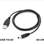 Usb Erkek to 5.5x2.1mm DC Çevirici Kablo - 60cm