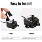 USB Fırçasız Su Pompası Ultra Şerif Mini DC5V Mikro Fırçasız Su Yağı Dalgıç Çeşme Pompası 120L/H 1.2W Asansör Asansör 3.28ft Akvaryum Dolaşımı