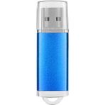 USB Flash Sürücü Şeffaf Kapak Mavi Taşınabilir Depolama Bellek Çubuğu Pc Tablet Için 2gb (Yurt Dışından)