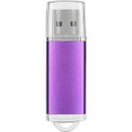 USB Flash Sürücü Şeffaf Kapak Mor Taşınabilir Depolama Bellek Çubuğu Pc Tablet Için 2gb (Yurt Dışından)