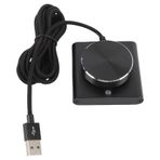 USB Hacim Knob Hoparlörü Harici Hacim Kontrolü 1 Anahtar Ses Fonksiyonu, Harici Hacim Kontrolü 360 Derece Dönebilir, Evrensel Bas Düğmesi 7 8 10 Mac Vista Android