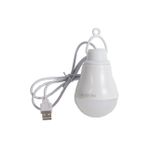 Usb Kablolu 5 Watt Beyaz Ledli Ampul%90 Enerji Tasarrufu Renkli Kasa (1 Metre USB Kablolu)