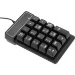 USB Kablolu Sayısal Tuş Takımı Mekanik Hisli Sayısal Tuş Takımı Klavye 19 Tuş Su Geçirmez Dizüstü Masaüstü Pc Dizüstü Bilgisayar Siyah (Yurt Dışından)