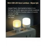 Usb Led Küçük Beyaz Işık Lamba, Koridor, Tuvalet, Oturma, Çocuk Odası Gece Aydınlatma 2 Adet