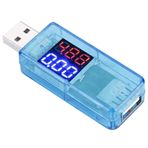 USB Metre USB Test Cihazı Renkli LCD Voltmetre Ampermetre Ampermetre Multimetre Şarj Cihazı Telefon için USB Test Cihazı Güç Bankası Diğer Elektronik Cihazlar Test Cihazı (Mavi)