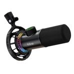 USB Mikrofonu, PC için RGB Dinamik Mikrofonlar, Sessiz Düğmeli, Tak Çalıştır Kardioid Mikrofon, 16BIT/48KHZ 3,5 mm Kulaklık Jakı, Podcast, Akış için - K658
