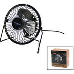 USB - Mini Fan Metal Kasa - AYAK=360 Derece Masa Üstü Vantilatör 4-Metal Pervane 13.5X11X15CM5V-2.5W (5224)