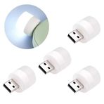 USB Mini LED lambalar, okuma ışığı, USB gece lambası, mobil LED, bebek uykusu, mobil şarj lambaları için küçük yuvarlak ışıklar (4 ADET)
