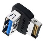 USB Ön Panel Adaptörü | USB 3.1 TYPE E Başlığa Anakart Dönüştürücü - Panel Tip-E 90 Derece Yönlendirme Konnektörü Gençler Çocuklar İçin
