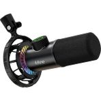 USB Oyun Mikrofonu, Pc Için Rgb Dinamik Mikrofonlar, Sessiz Düğmeli, Tak ve Çalıştır Kardioid Mikrofon, 16BIT/48KHZ ve 3,5 mm Kulaklık Jakı, Podcast, Akış Için - K658