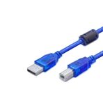 USB Printer (Yazıcı) Kablosu 3 Mt (Şeffaf Mavi - HDX7502)